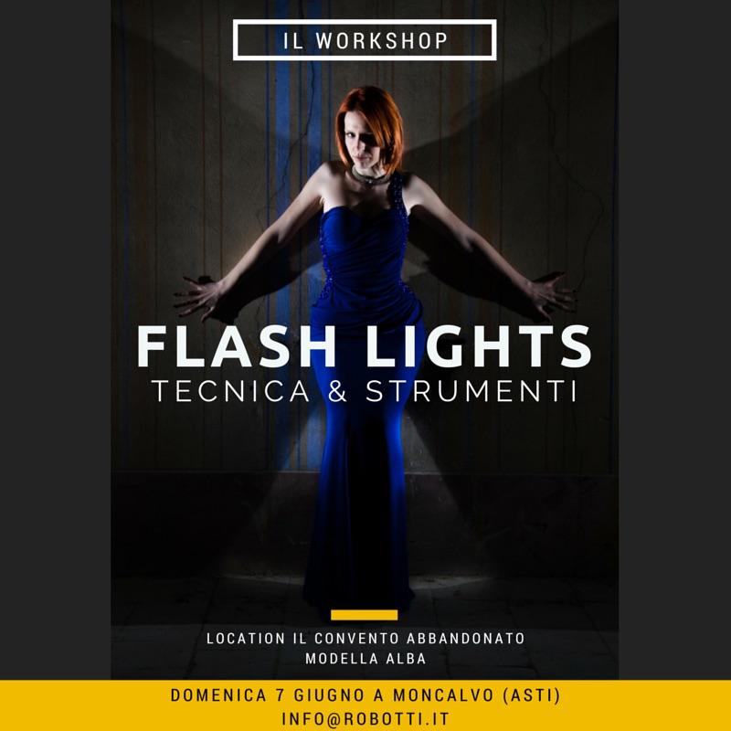 workshop fotografia luce flash illuminazione artificiale